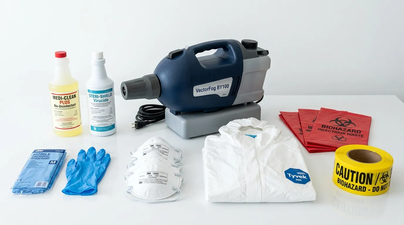 Professional biohazard remediation crew working in Elizabethtown